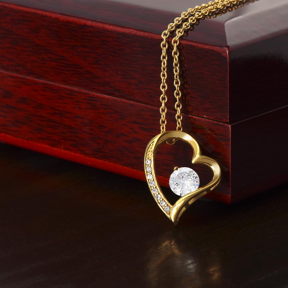 Everlasting Love Necklace – “See Yourself Through My Eyes” Daughter Gift from Dad, Sentimental Necklace for Daughter