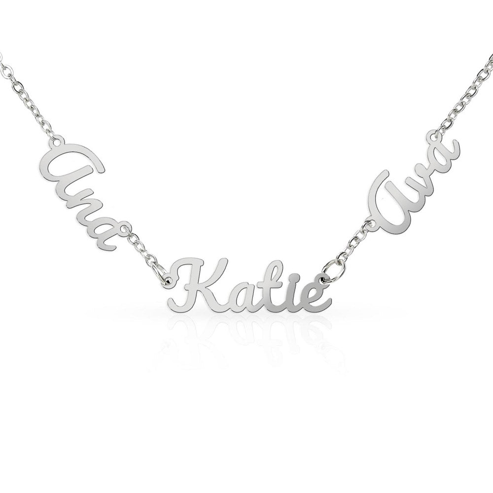 Heart Memento™ Fullnestled Personalized Multiple Name Necklace – Custom Name Necklace for Her
