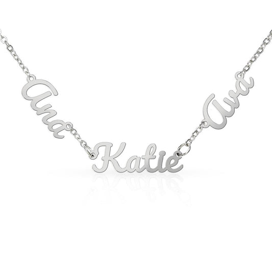 Heart Memento™ Fullnestled Personalized Multiple Name Necklace – Custom Name Necklace for Her