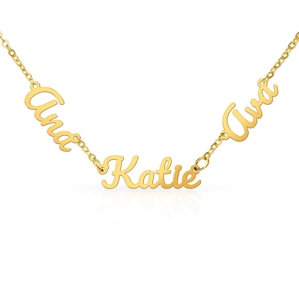 Heart Memento™ Fullnestled Personalized Multiple Name Necklace – Custom Name Necklace for Her