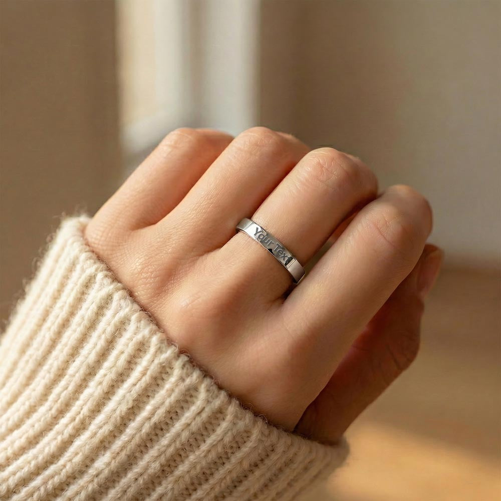 Dearlyheld engraved women's ring gift – Heart Memento