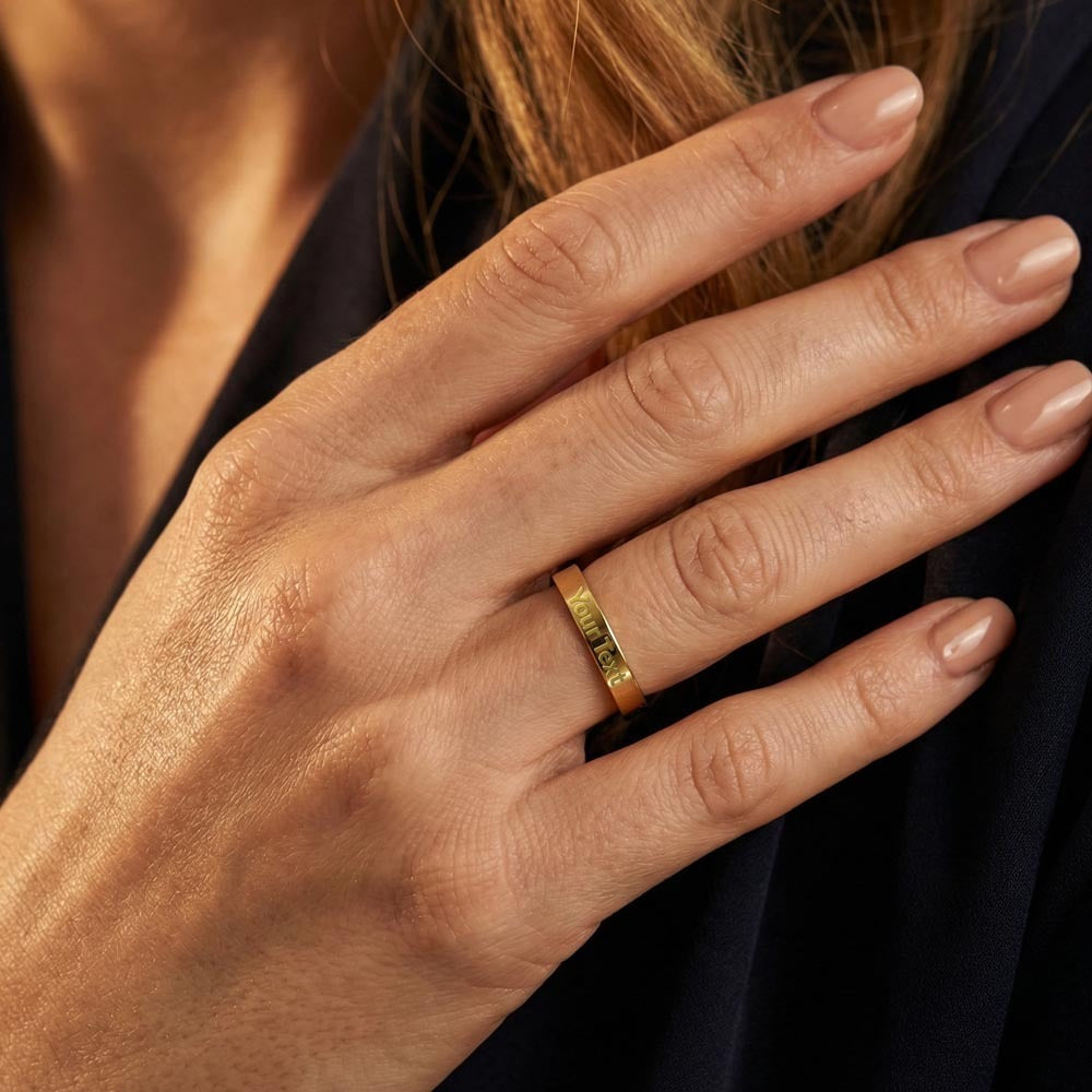 Dearlyheld ring in stainless steel or 18K gold finish – Heart Memento