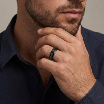 Alwaysworn ring in stainless steel, 18K gold or black finish – Heart Memento