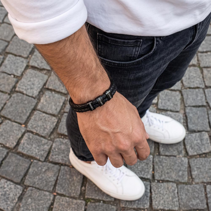 Heart Memento™ Namewoven Bracelet | “Through My Eyes” Gift From Daughter