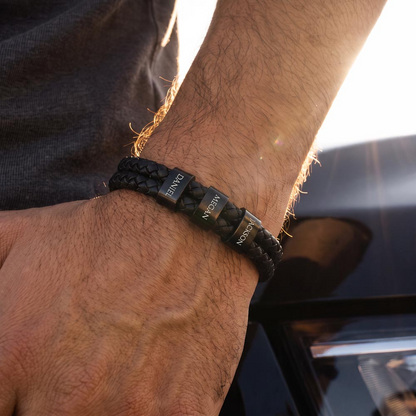 Heart Memento™ Namewoven Bracelet | “Through My Eyes” Gift From Daughter