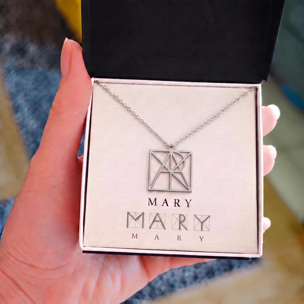 The NameWeave™ Necklace | Personalized Logo Name & Monogram Necklace