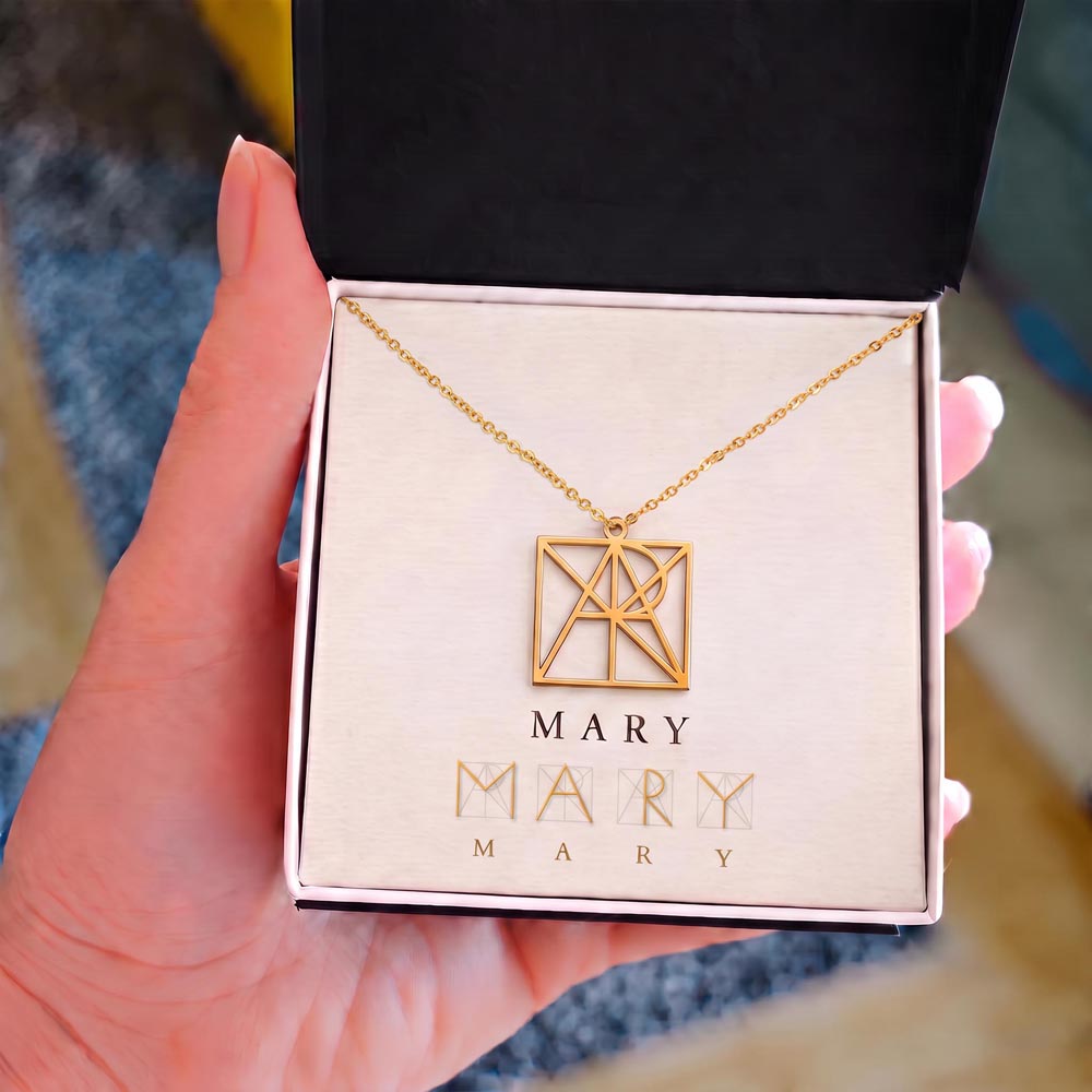 The NameWeave™ Necklace | Personalized Logo Name & Monogram Necklace