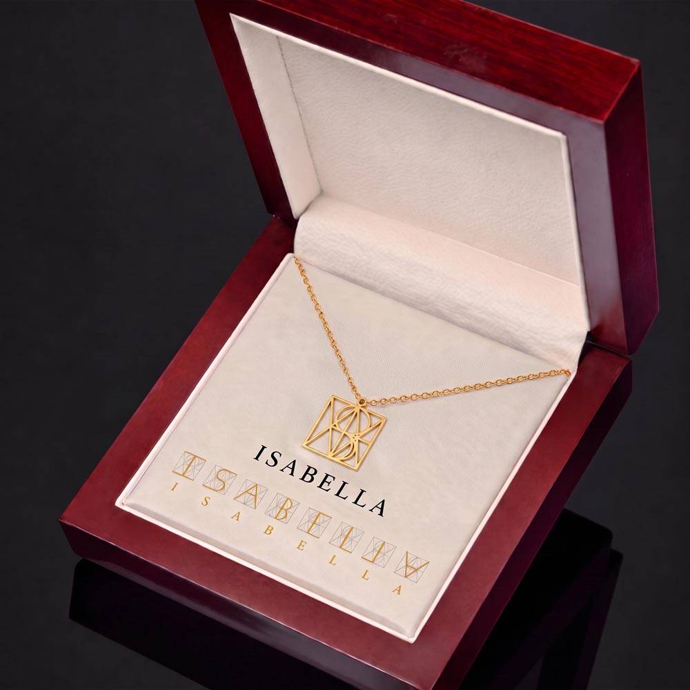 The NameWeave™ Necklace | Personalized Logo Name & Monogram Necklace