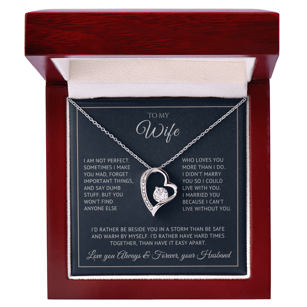 Eternal Heart necklace in LED luxury gift box