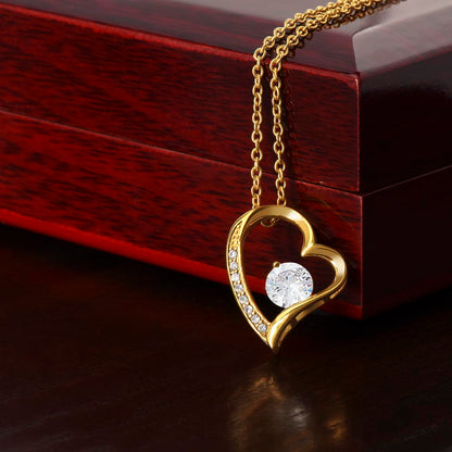 Everlasting Love Necklace – “See Yourself Through My Eyes” Daughter Gift from Dad, Sentimental Necklace for Daughter