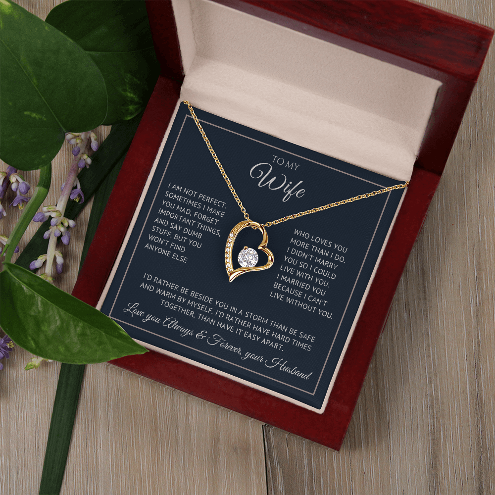 Eternal Heart necklace in soft-touch gift box