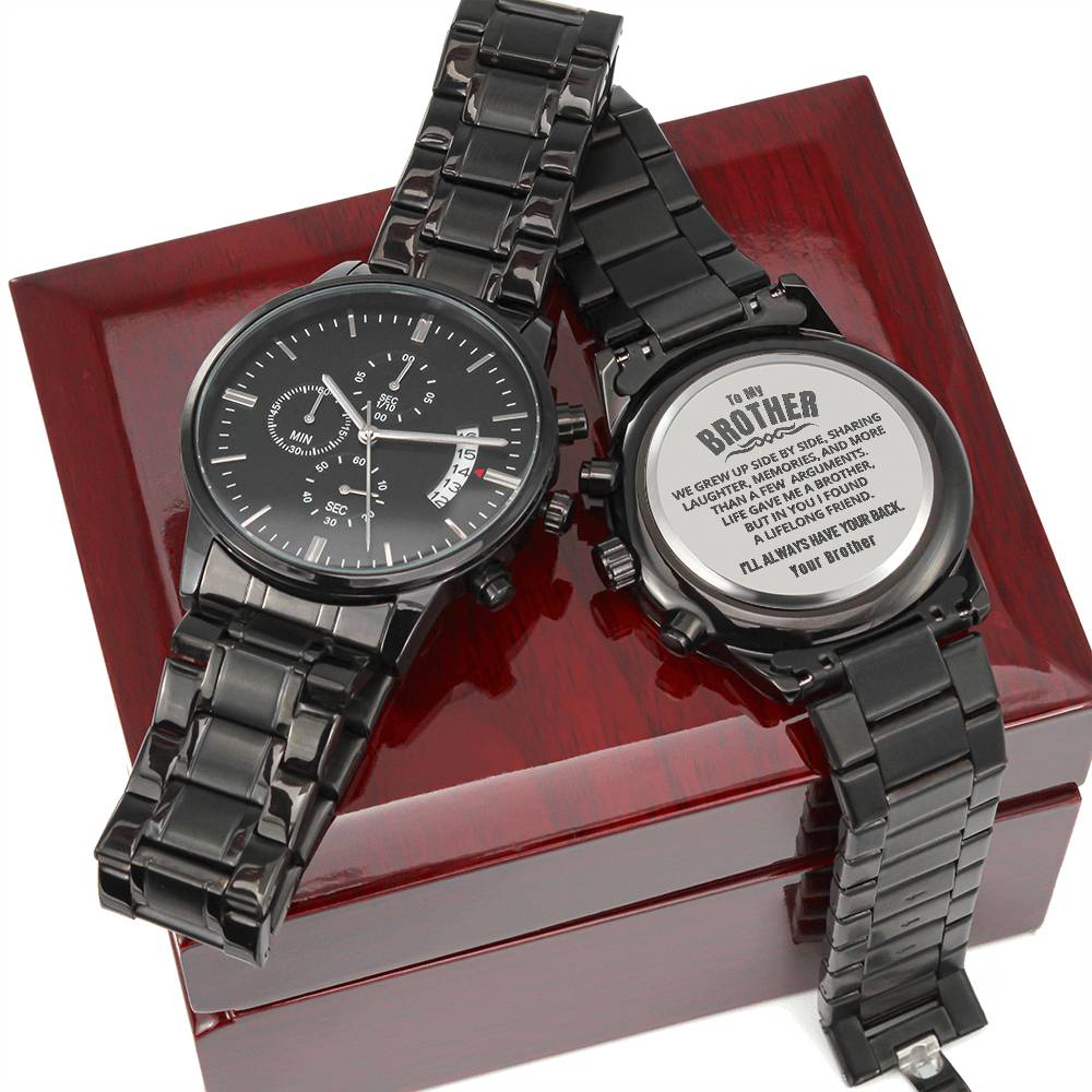 Chronograph watch in two-tone gift box