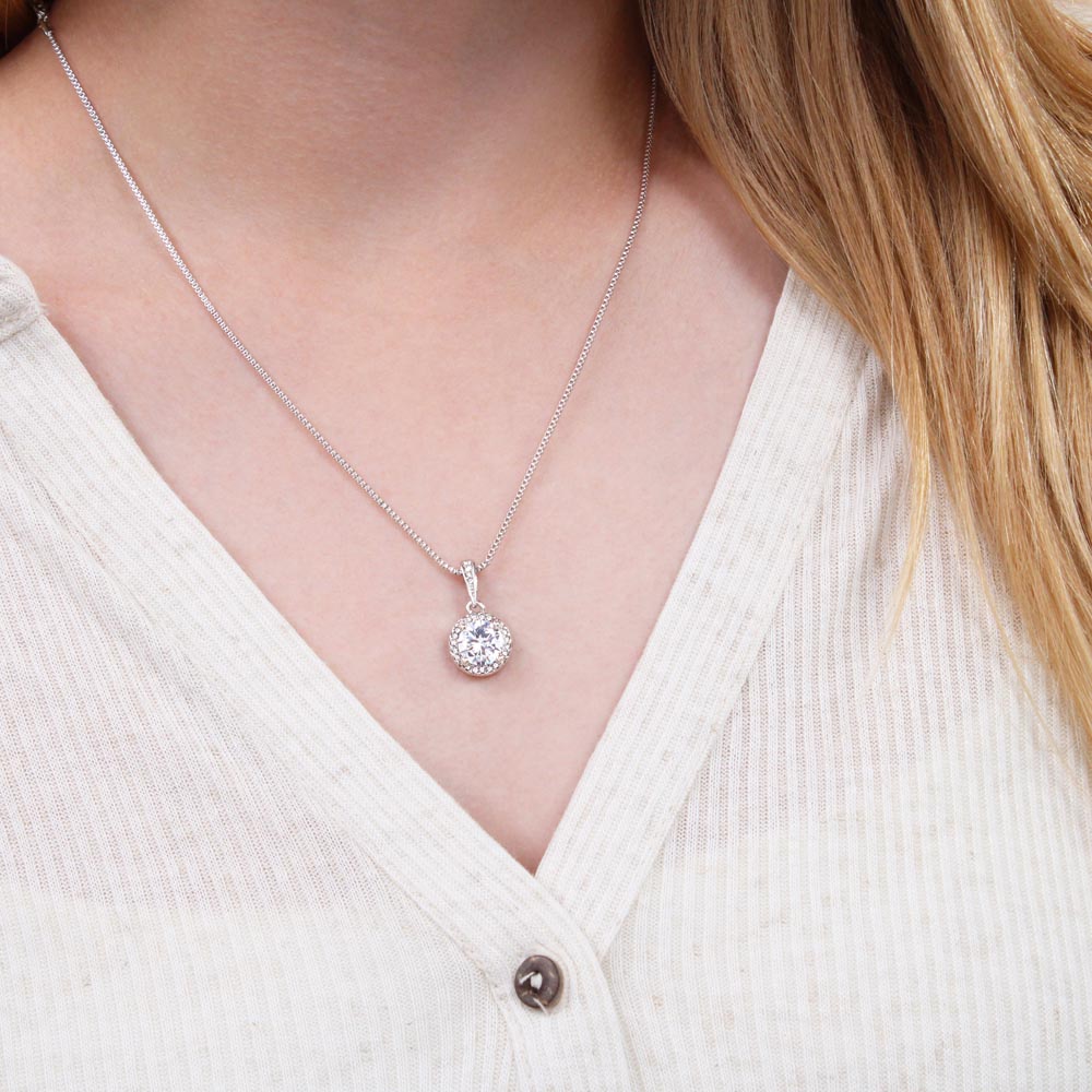 Heart Memento™ Everlucent Halo Necklace | “A Piece of Your Heart” Gift for Boyfriend's Mom
