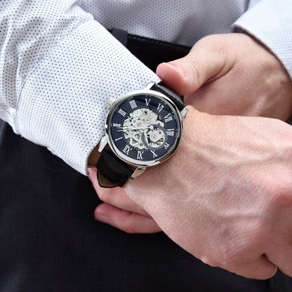To My Brother, I Love You Always & Forever — Timeless Core™ Openwork Watch Gift from Brother or Sister
