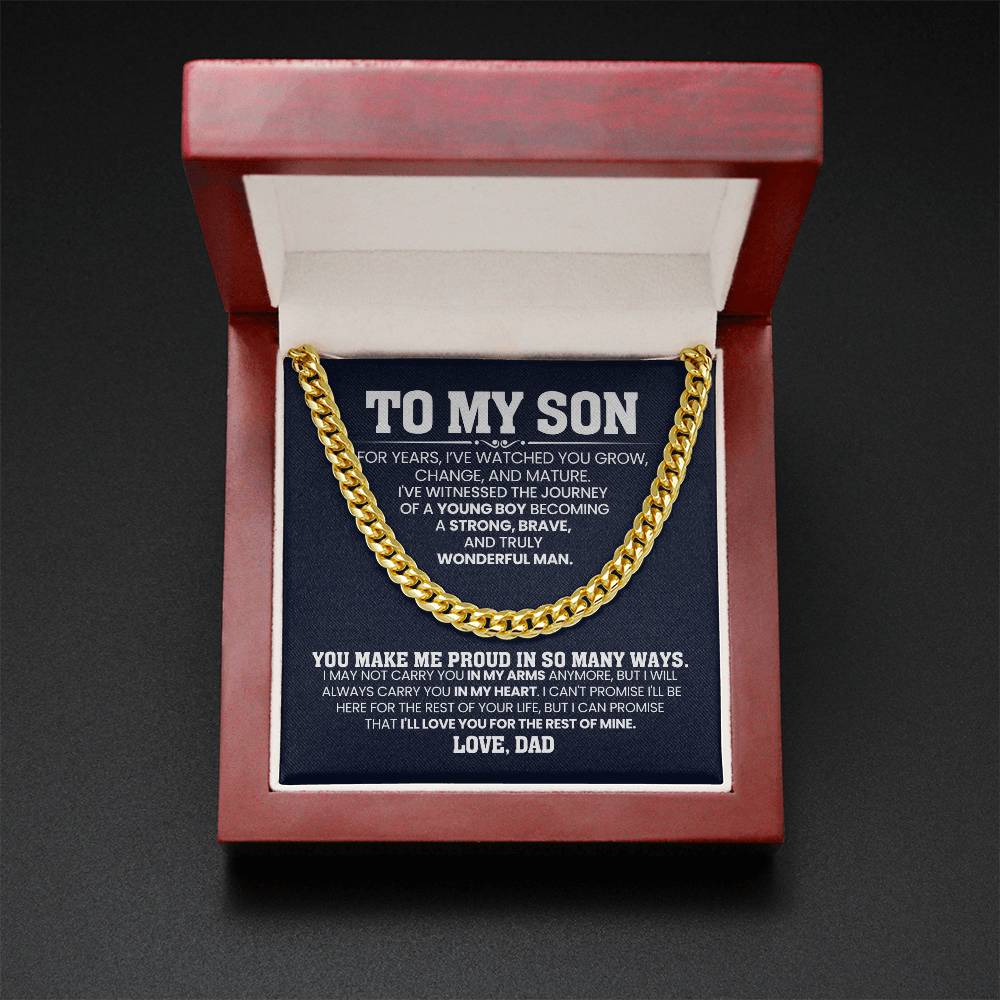 Cuban link chain lifestyle photo