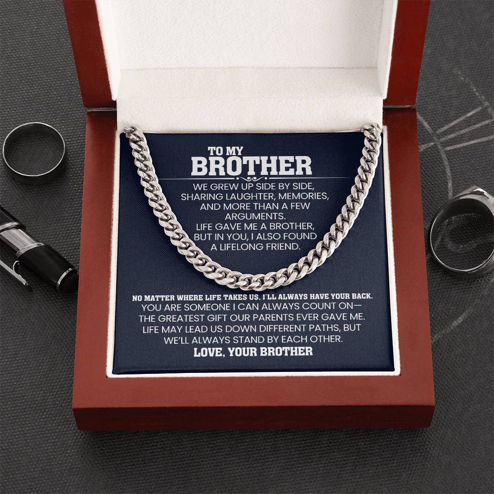Cuban link chain worn by a man