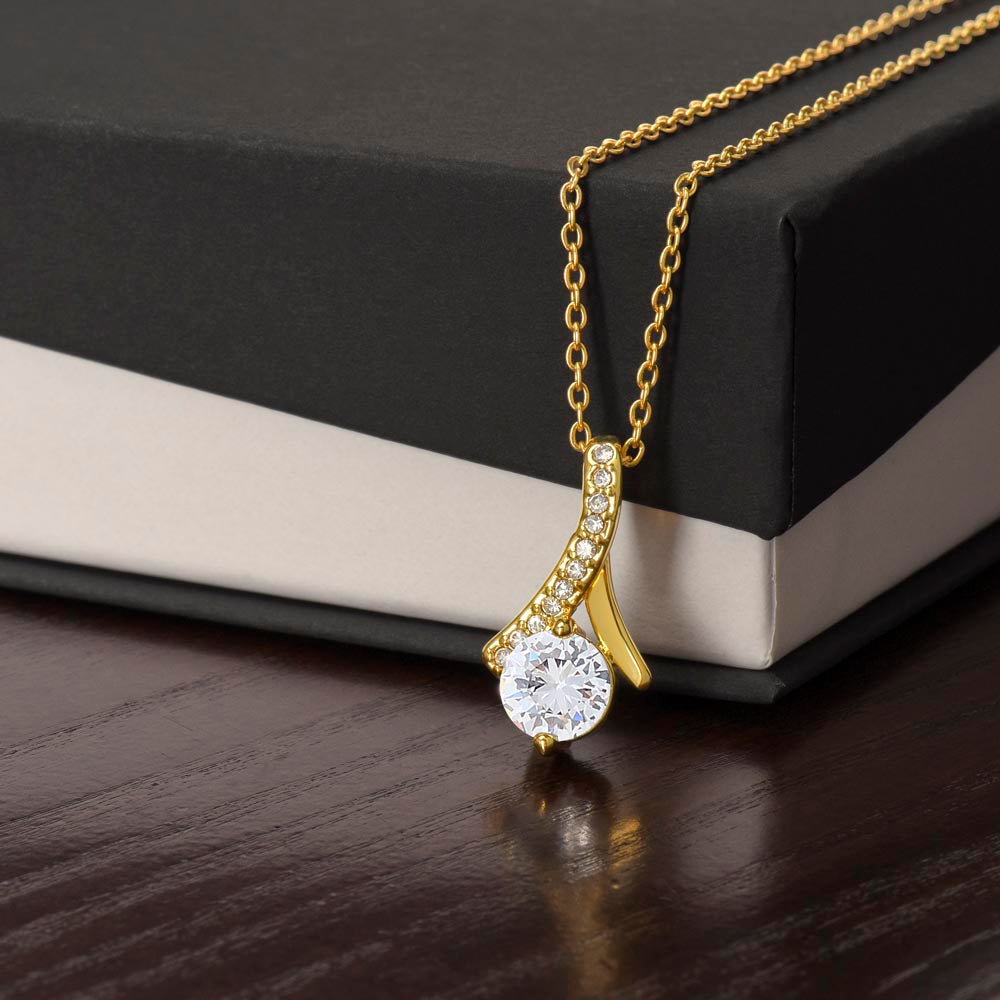 Heart Memento™ Heartwrapped Ribbon Necklace | “A Piece of Your Heart” Gift for Mother-in-Law from Daughter-in-Law