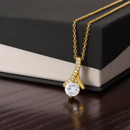Heart Memento™ Heartwrapped Ribbon Necklace | “A Piece of Your Heart” Gift for Mother-in-Law from Daughter-in-Law