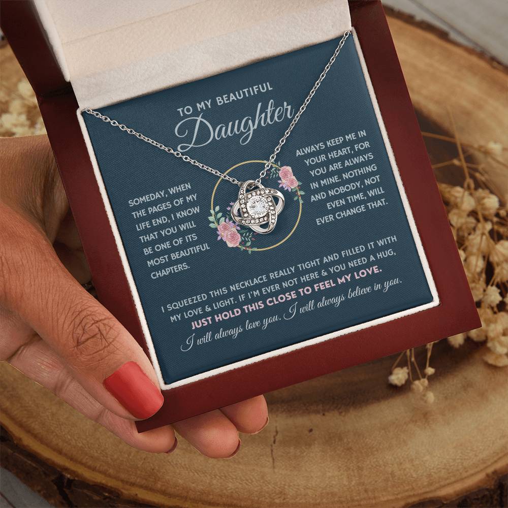 Love Knot necklace gift box detail