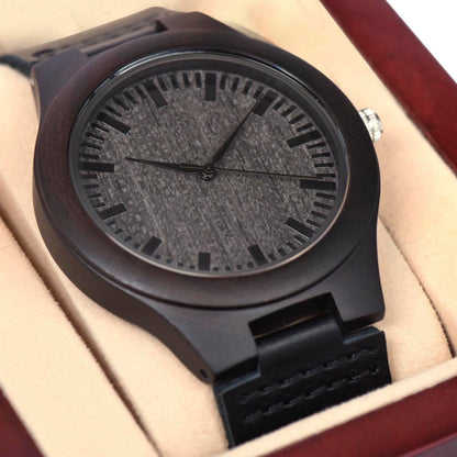 To My Brother, I Love You Always & Forever — Timberbound™ Engraved Wooden Watch Gift for Brother from Brother or Sister