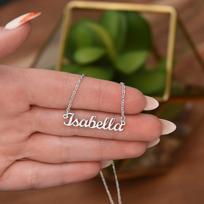 Heart Memento™ Fondlyknown Personalized Name Necklace – Custom Nameplate Necklace for Her