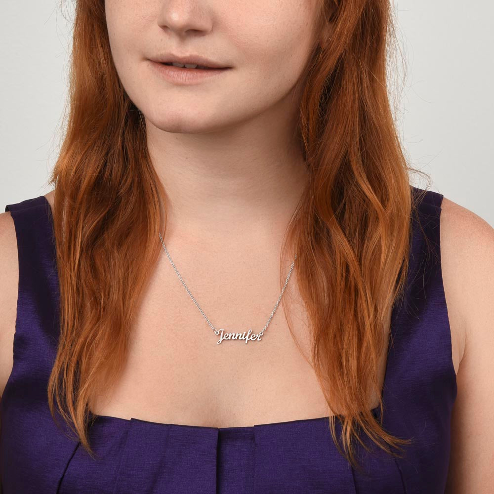 Heart Memento™ Fondlyknown Personalized Name Necklace – Custom Nameplate Necklace for Her