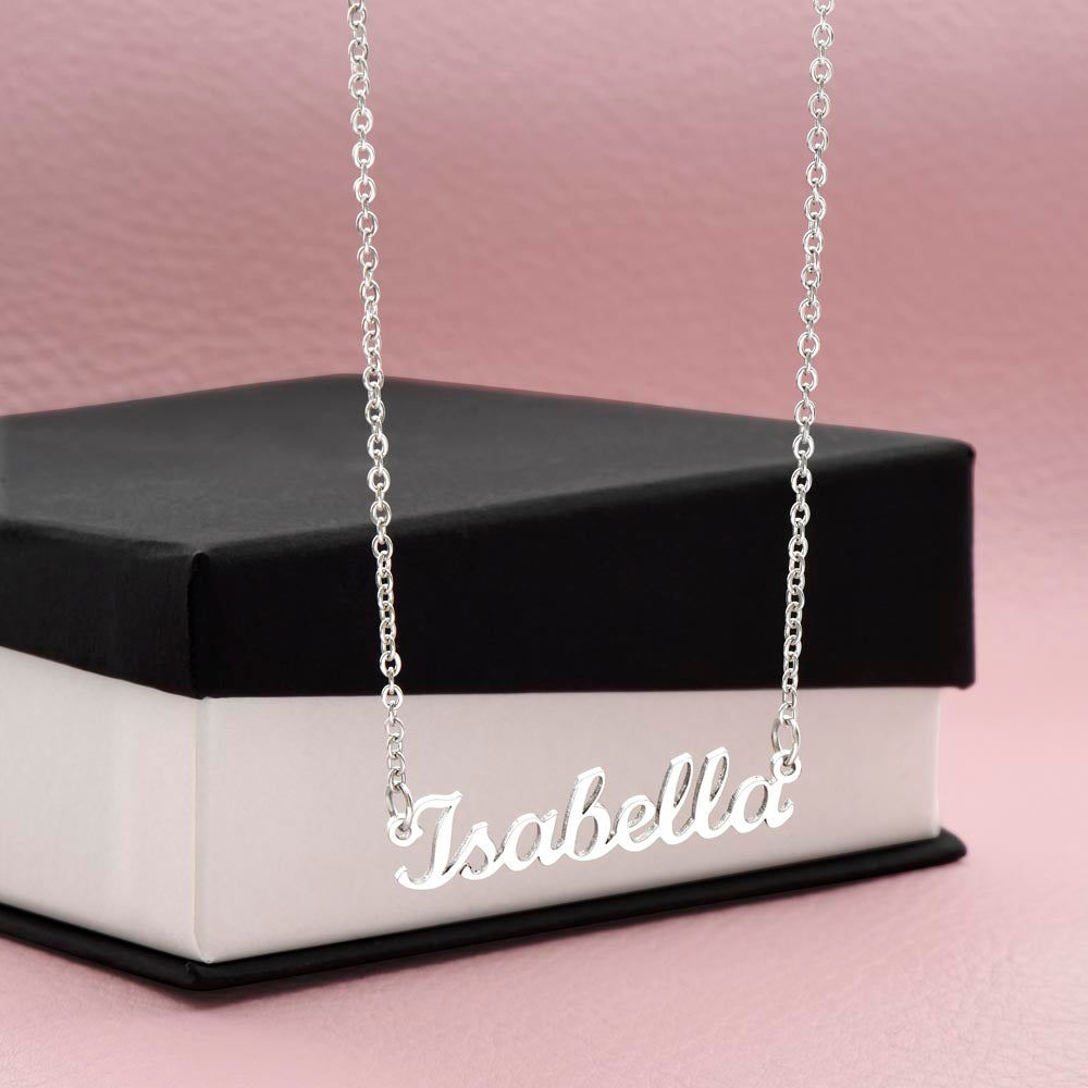 Heart Memento™ Fondlyknown Personalized Name Necklace – Custom Nameplate Necklace for Her