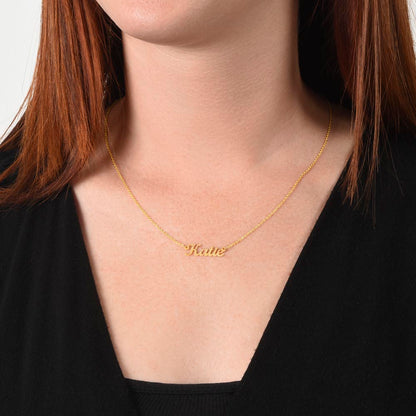 Custom Name Necklace - No MC