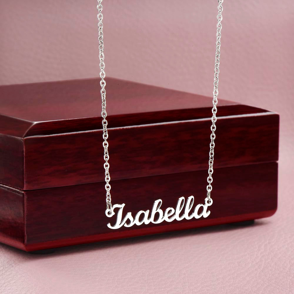 Heart Memento™ Fondlyknown Personalized Name Necklace – Custom Nameplate Necklace for Her