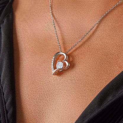 Everlasting Love Necklace – “See Yourself Through My Eyes” Daughter Gift from Dad, Sentimental Necklace for Daughter