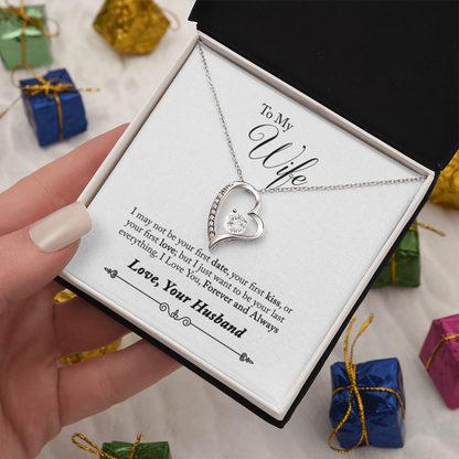 Everlasting Love Necklace – “Forever and Always” Wife Gift from Husband, Romantic Necklace for Wife