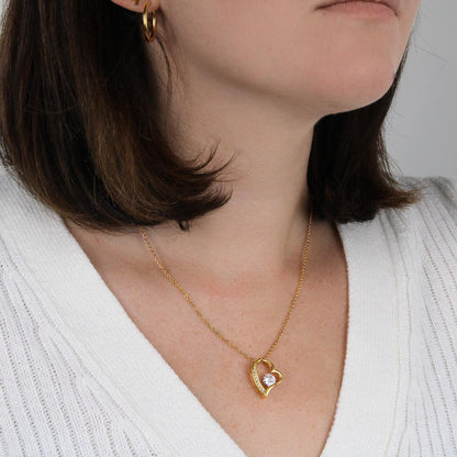 Everlasting Love Necklace – “See Yourself Through My Eyes” Daughter Gift from Dad, Sentimental Necklace for Daughter
