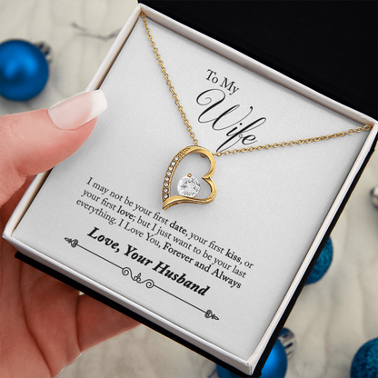 Everlasting Love Necklace – “Forever and Always” Wife Gift from Husband, Romantic Necklace for Wife