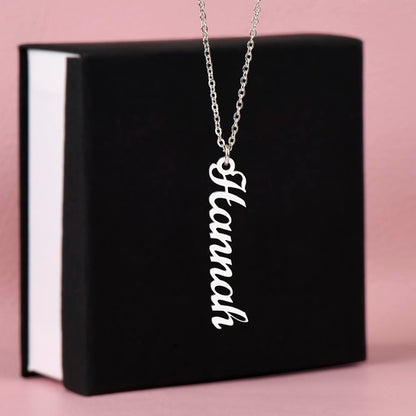 Heart Memento™ Cairnkept Personalized Multi-Name Vertical Necklace – Custom Family Name Necklace for Her